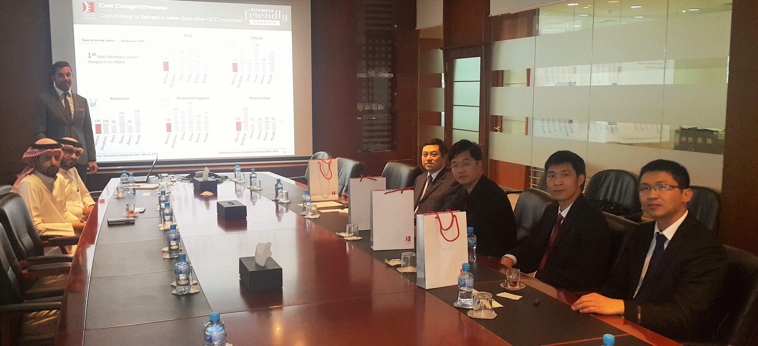 Delegation from the China Arab Council for Investment Promotion Arrives in Bahrain