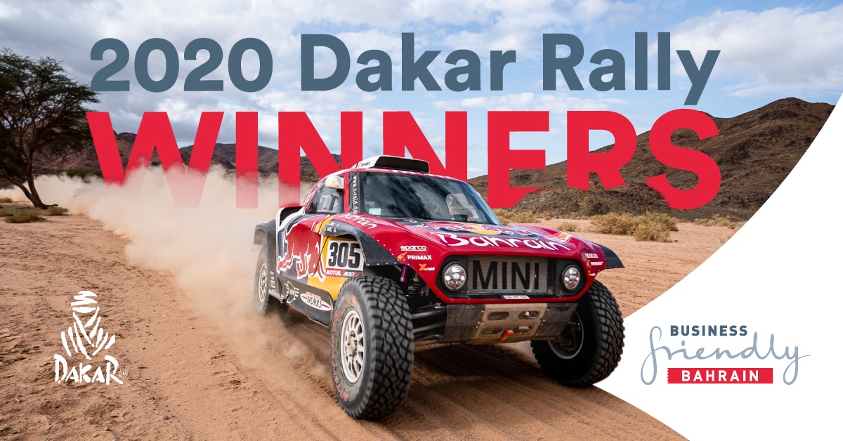 Bahrain JCW X-raid team victorious at the 2020 edition of the Dakar Rally with Carlos Sainz in the driver’s seat