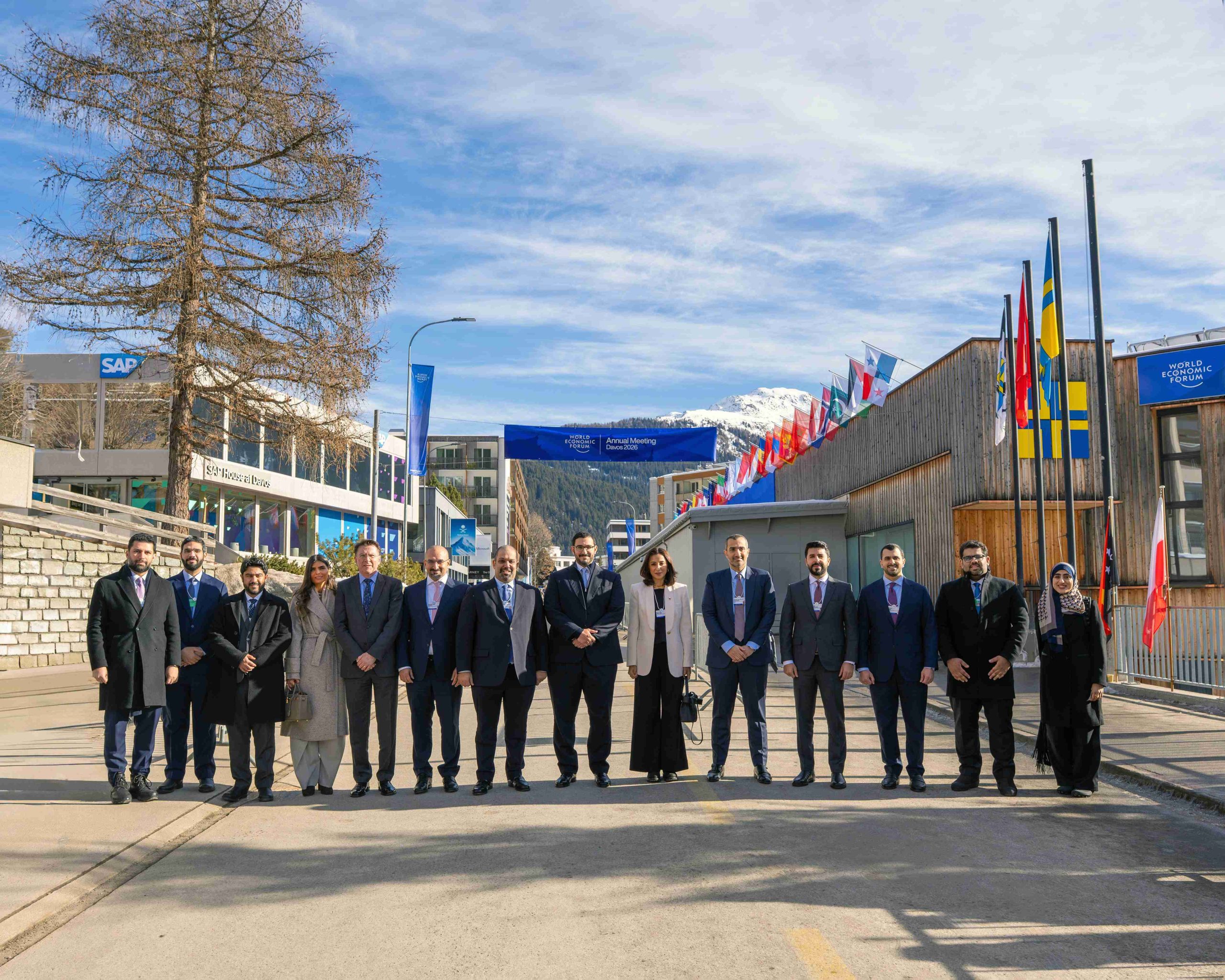 On behalf of HM the King, HH Shaikh Isa bin Salman bin Hamad Al Khalifa headed Bahrain’s Delegation at the 2026 World Economic Forum in Davos